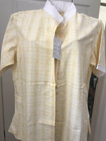 Short Sleeve Show or Causal Wear Shirt- Yellow Plaid sizes 40 & 42 #100-233