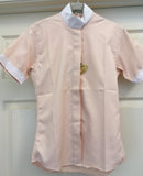 Short sleeve show or casual wear shirt - Peach Rattan (30, 32) #100-240