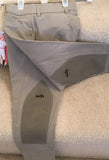 Children's Grand Prix Vegas Front Zip Breeches in Khaki size 8   (303)