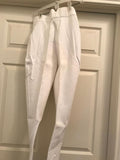 Cotton Knit - Continental Waist -Fullseat White Breech Size 34L #100-116