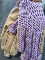Childs Ovation Crochet Back/Pigskin Palm Gloves Size 6 #200-600
