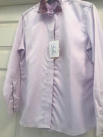 Childs Hunter Herringbone Show Shirt Lilac Size 14 #200-201