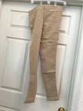 Ladies Royal Highness Pull On Beige Knee Patch Breeches Size M