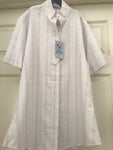 White Short Sleeve Window Pane Show Shirt Hunter Size 38 #100-246