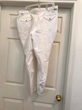 JPC Mens White Platinum Knee Patch Breeches Size 42L #300-301